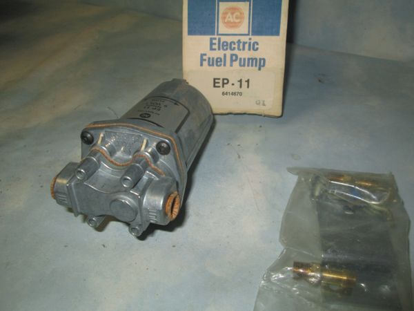 Ep 11 Ac Delco Gm 6 Volt Vintage Electric Fuel Pump Nos Bts Broadway Transmission And Auto Parts