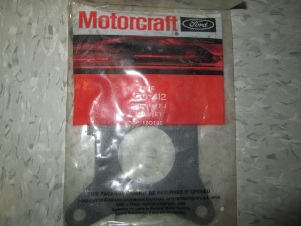 CG-412 MOTORCRAFT CARBURETOR GASKET NOS D3TZ-9447-J 1 PIECE