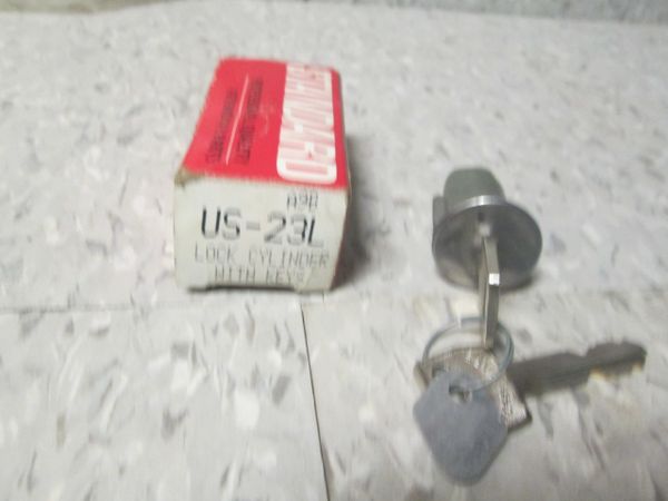 US-23L STANDARD LOCK CYLINDER W/KEYS E-150 E350 E250 FAIRLANE GALAXY MONTEREY MONTCLAIR T-BIRD MUSTANG 1965-1980 FORD NOS