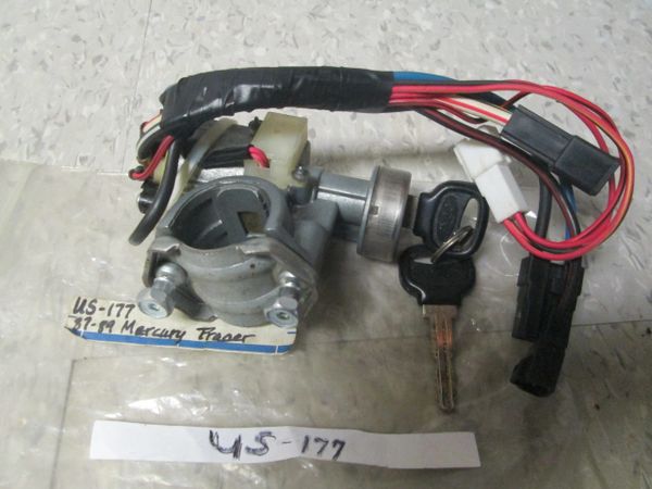 US-177 STANDARD IGNITION LOCK & CYLINDER WITH KEY NOS MERCURY TRACER 87-89 1.6L