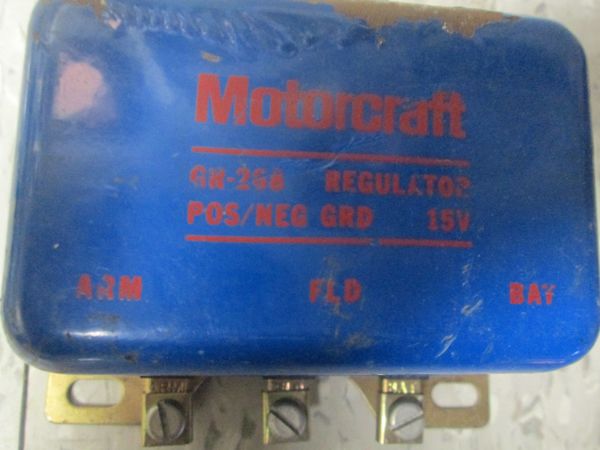 GR-268 MOTORCRAFT 1965 VOLTAGE REGULATOR 6.4L 4.7L V8 FORD COUNTRY SEDAN FALCON LTD MUSTANG NOS