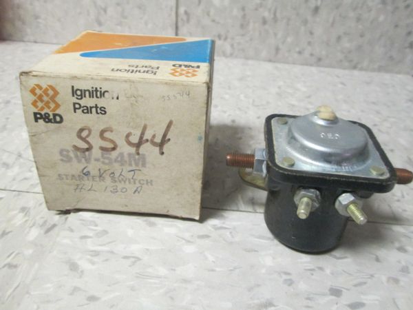 SW-54M STARTER SWITCH 6 VOLT NOS 4 TERMINALS