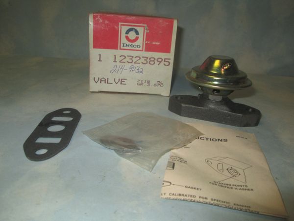 214-9032 AC DELCO EGR VALVE NEW #12323895