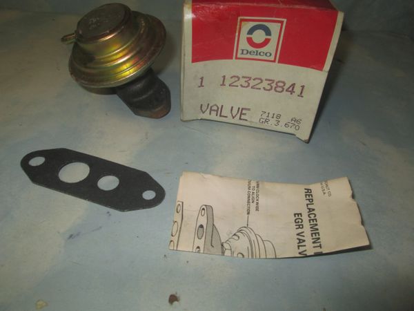 12323841 AC DELCO GENUINE EGR VALVE NEW