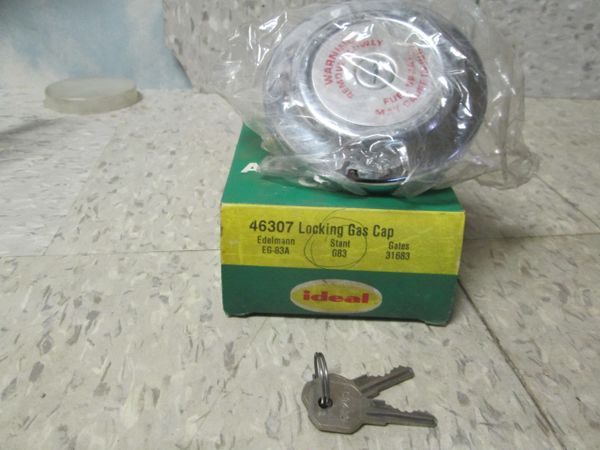 46307 IDEL LOCKING GAS CAP CHEVY FORD HUDSON NOS G83 STANT