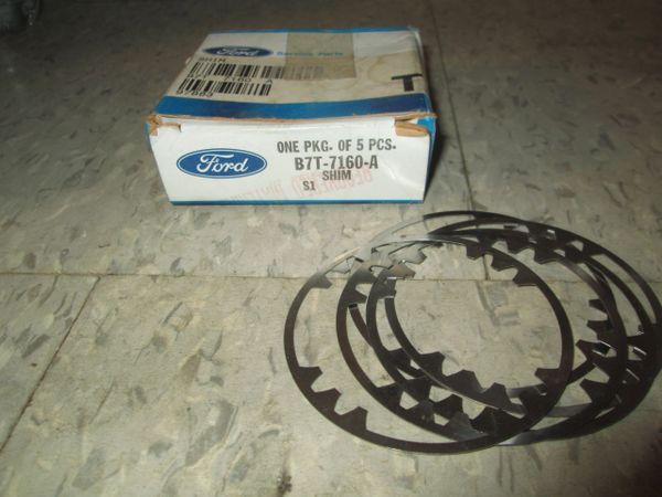 B7T-7160-A FORD SHIM SET OF 5 N0S 1964 - 1976 FORD TRUCKS NEW PROCESS 4 SPEED SYNCHRONIZER SHIMS B7T-7160-A