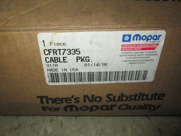 CFRT7335 MOPAR CHRYSLER DODGE CABLE PARK INTERLOCK OEM PKG NOS