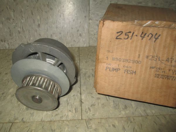 251-474 GM DELCO WATER PUMP Fits Pontiac Lemans with 1.6L engine 1988-1990, (it is likely that it fits other non-US GM & Daewoo models not listed)