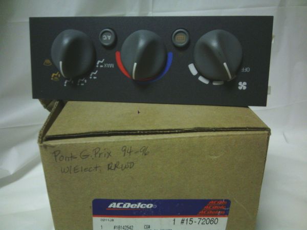 AC 15-72060 91-96 PONTIAC GRAND PRIX HEATER CONTROL NOS