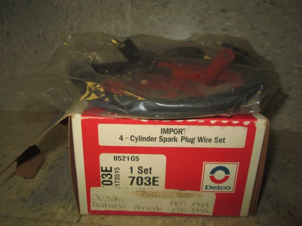 703E AC DELCO IMPORT 4CYL SUSUKI 89-94 SPARK PLUG WIRES NEW