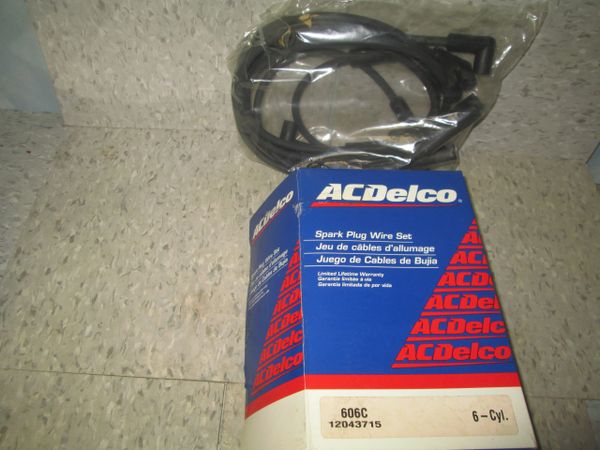 606C AC DELCO IGNITION V6 80-81 Set USA Buick Skylark Chevy Citation Omega Phoenix SPARK WIRE SET NEW