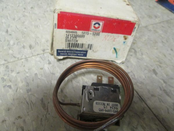15-5200 AC DELCO A/C CLUTCH CYL TEMPERATURE SWITCH FORD INTERNATIONAL HARVESTER JEEP MERCURY NEW