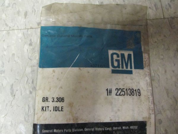 22513819 GM GENUINE OEM IDEL KIT NOS