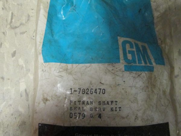 7826470 GM GENUINE 77-92 PITMAN SHAFT SEAL SERV KIT NOS BUICK; CADILLAC; CHEVROLET; CHEVROLET TRUCKS; GMC TRUCKS; OLDSMOBILE; PONTIAC