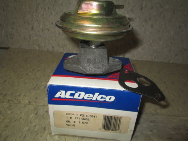 214-5541 AC DELCO EGR VALVE 90-91 5.7L CHEVROLET CAPRICE NEW