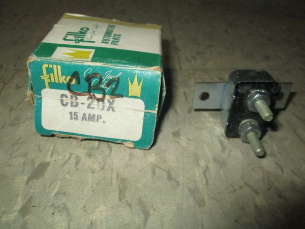 CB-20X 15 AMP FILKO FUSE NOS