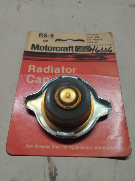 RS-9 MOTORCRAFT RADIATOR CAP NOS