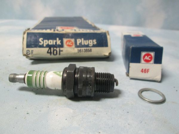 46F AC DELCO SPARK PLUGS FIAT LAND ROVER JAGUAR CITRON SET OF 8