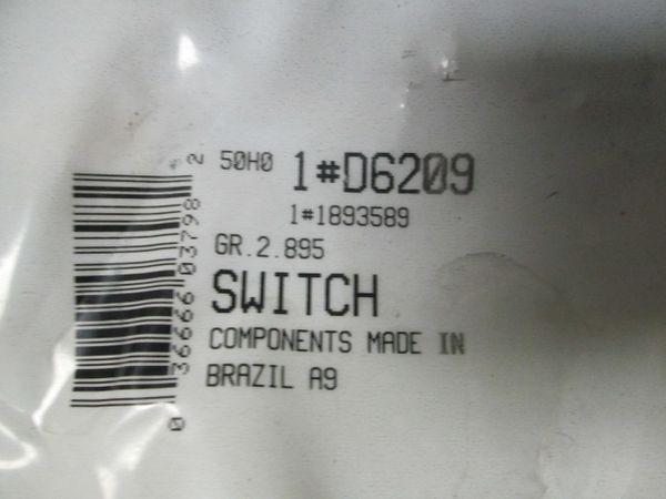 D6209 1893589 AC DELCO TURN SIGNAL SWITCH OEM NEW