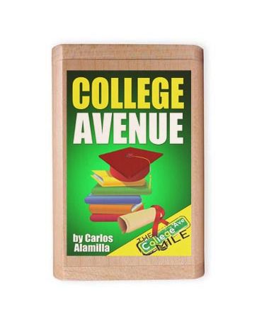 COLLEGE AVENUE BOOK USB FORMAT IN A WOODEN BOX