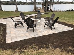 <img src="bricks.jpg" alt="grey brick pavers with fire pit and chairs">