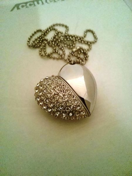 Ladies Half Sequin Silver Heart