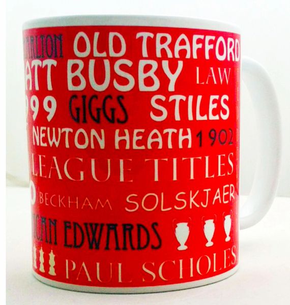 Manchester United Typography Mug