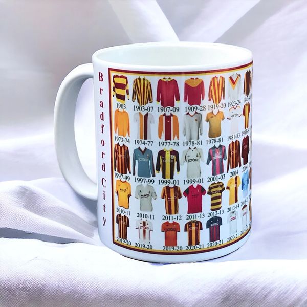 Bradford Shirt History Mug 2023-24