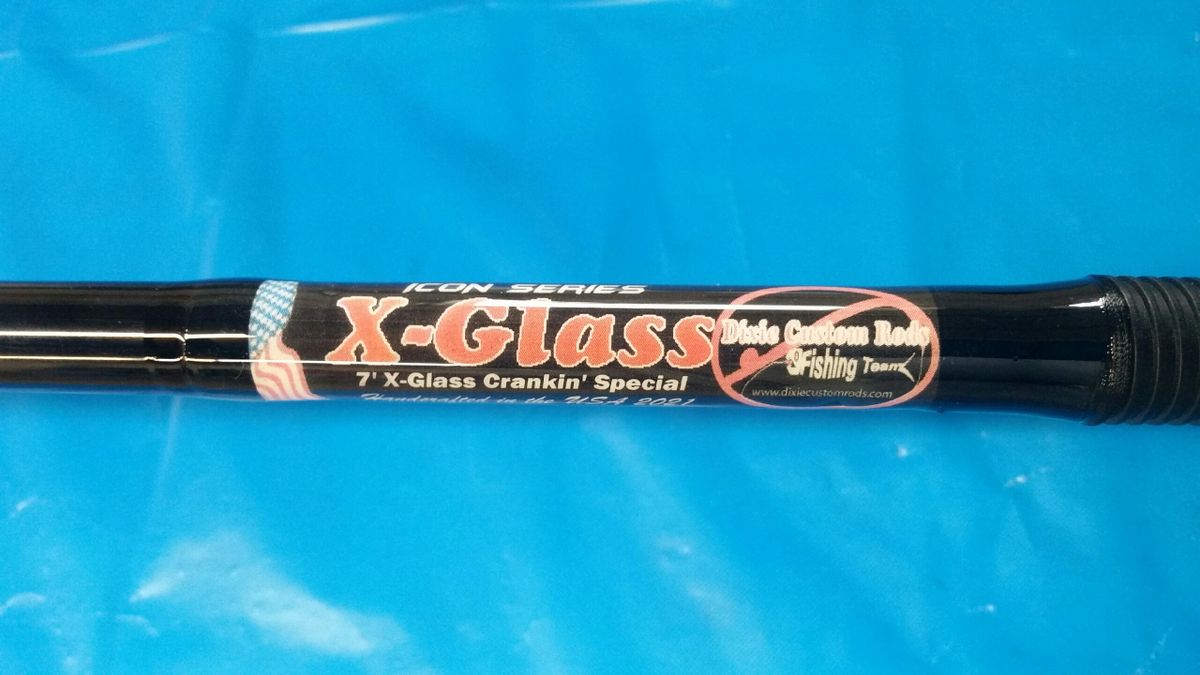 Dixie Custom ICON Series Rods XGlass 7' and 7'10" Cranking Rods