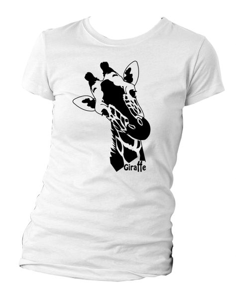 CrewNeck Fitted T with Giraffe Design