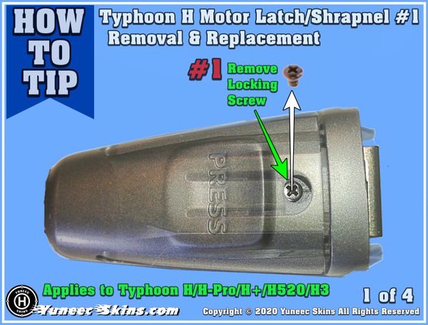 Yuneec Typhoon H ARM LATCH set of 3 w/ screws 