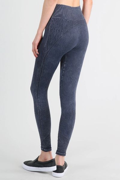 Gentle high-rise wool-blend leggings in neutrals - Loro Piana