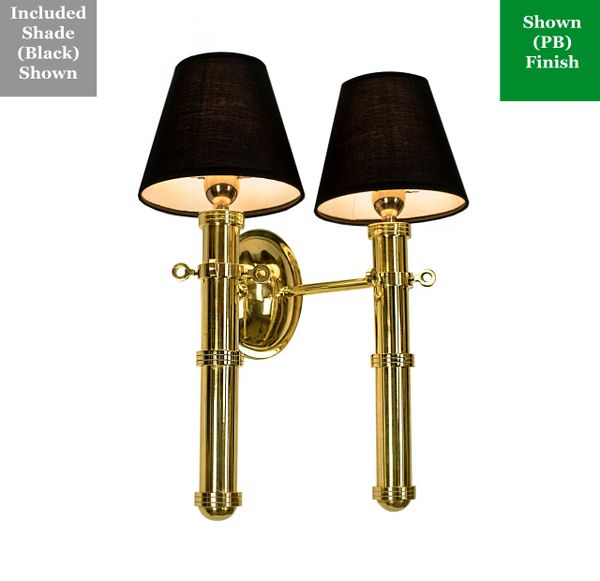 (723T) Velsheda Twin Wall Sconce The Limehouse Lamp Company