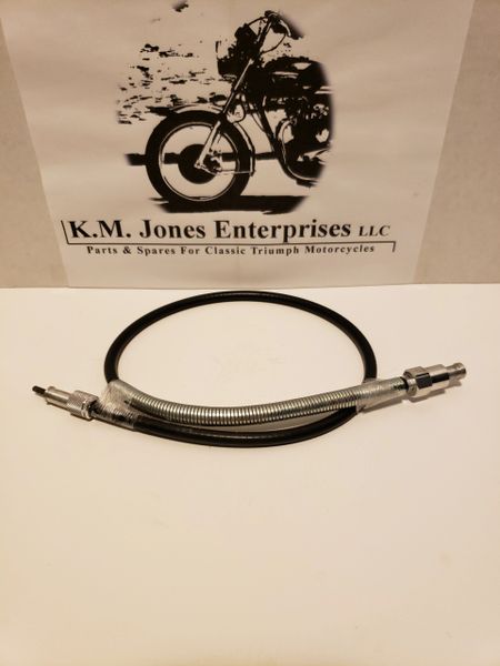 60-4456, Tachometer Cable, Triumph, 2'6" Long, Made in UK | K.M. Jones