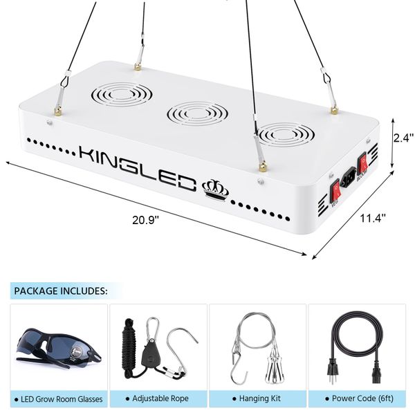 king 3000 watt led grow light