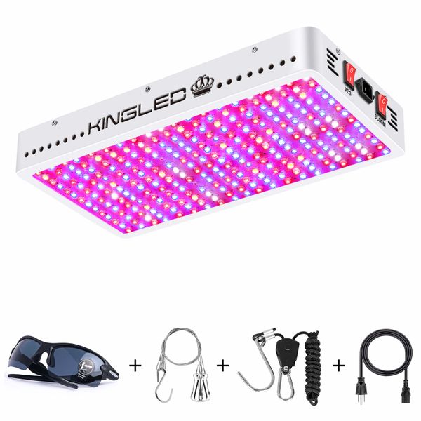 KINGPLUS 3000W Double Chips LED Grow Light Full Spectrum for Greenhouse and  Indoor Plant Flowering Growing (10w Leds)