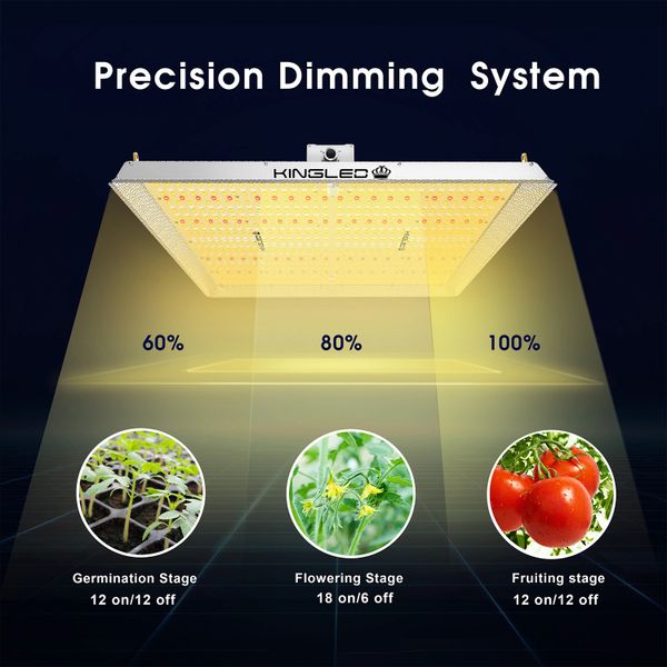 KING 4000W Quantum Led Grow Light 7x7ft Coverage Full Spectrum King