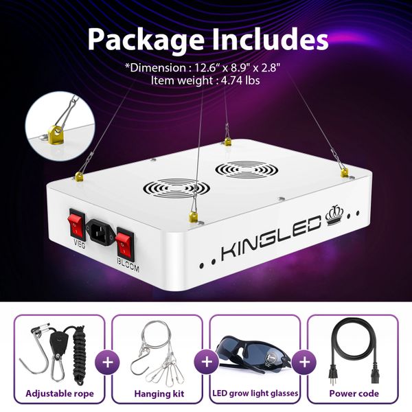 King plus 1000w led grow light King LED Lights