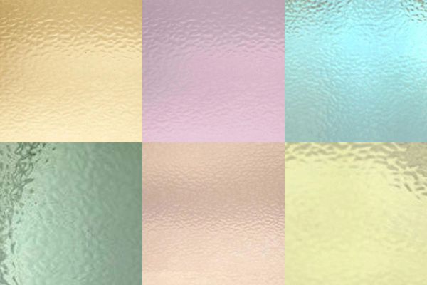 Pastel Tone Variety Stained Glass and Mosaic Glass Sheets