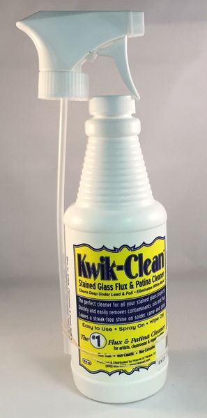 Kwik-Clean Flux & Patina Remover  Sun and Moon Stained Glass Co. - Stained  glass supplies & tools