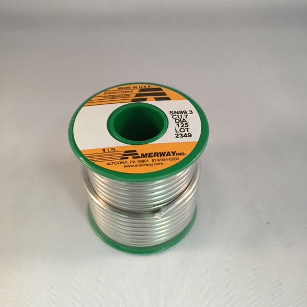 Lead Free Solder for Stained Glass, 1 Pound Spool (Amerway