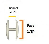 1/8 & 3/16 Round H Lead Came Stained Glass Supplies (36 feet)