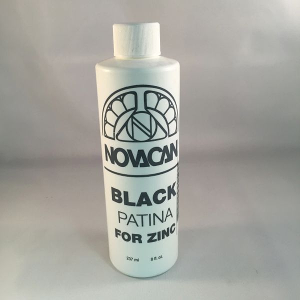 Novacan Patina Stained Glass Supplies Black or Copper for Solder Black for  Zinc 