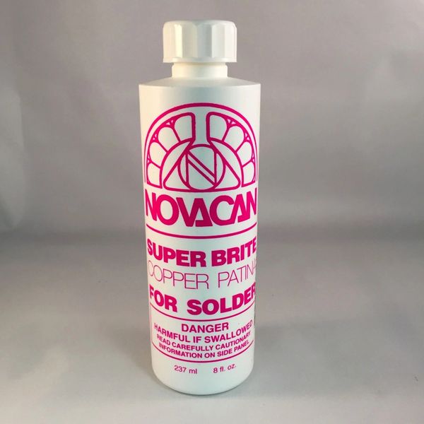 8 OZ Novacan SuperBrite Copper Patina  Sun and Moon Stained Glass Co. - Stained  glass supplies & tools