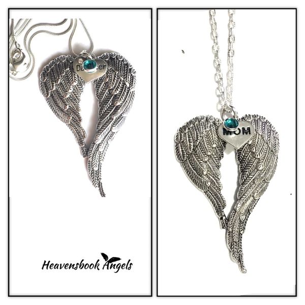 Heavenly Guardian Angel Wing Necklace