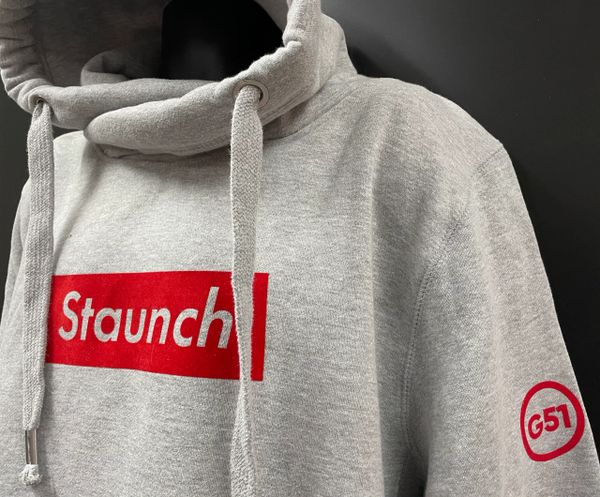 The Big Comfy Staunch Hoodie. Grey