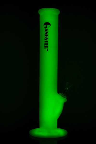 SWP1G - 14" Glow in The Dark Silicone Water Pipe