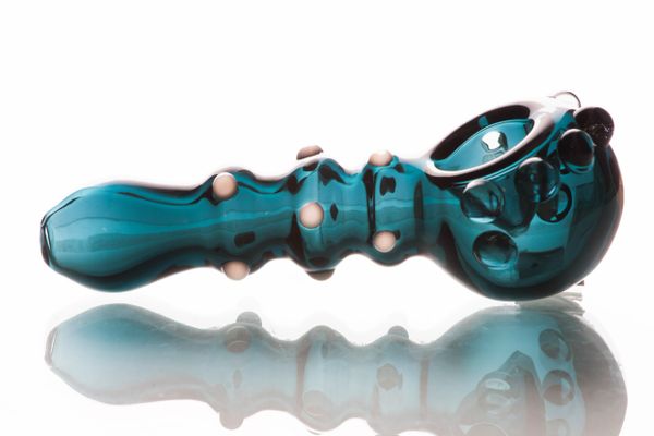 GP28 - 4" Lake Green Color Glass Pipe