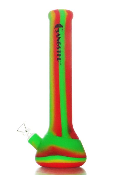 SWP3 - 14" Beaker Base Silicone Water Pipe, Pick From 7 Different Colors