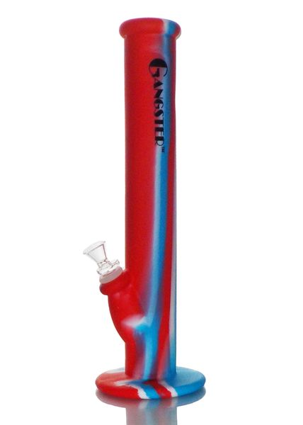 SWP6 - 14" SILICONE WATER PIPE, PICK FROM 7 DIFFERENT COLORS